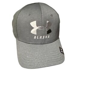 Under Armour Alaska Grey Embroidered UPF 50 Baseball Cap Hat Mens L/XL NEW